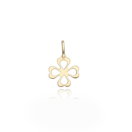 MOISS přívěsek ze žlutého zlata ČTYŘLÍSTEK