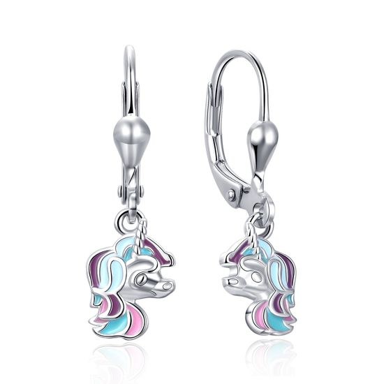 MOISS stříbrné náušnice JEDNOROŽEC