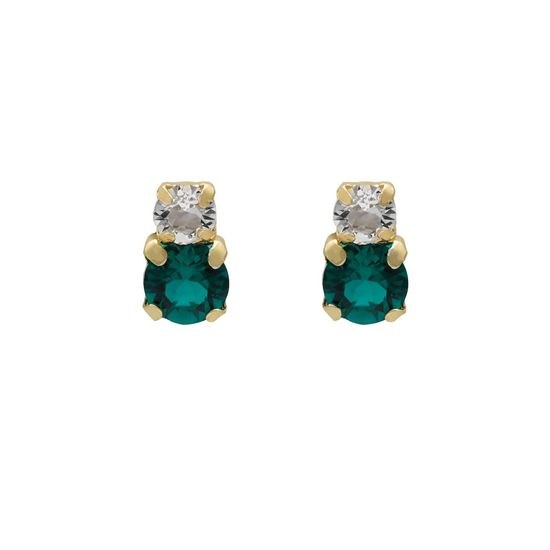 Stříbrné zlacené náušnice Victoria Cruz A3751-20DT