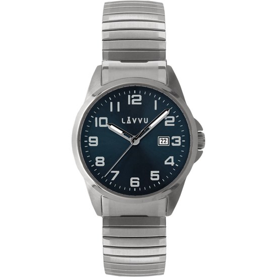LAVVU Pánské pružné hodinky STOCKHOLM Big Blue LWM0021
