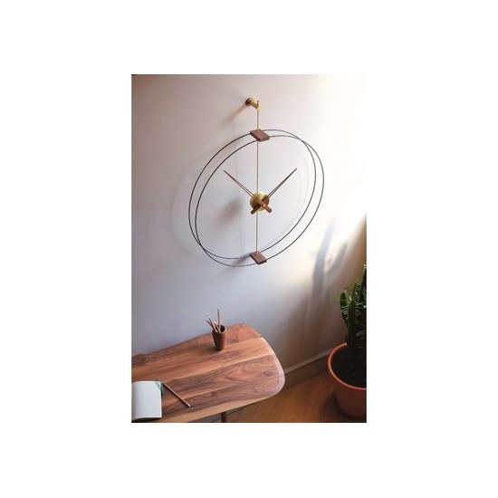 Designové nástěnné hodiny Nomon Barcelona Gold Small 76cm