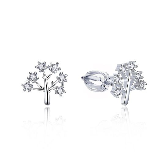 MOISS stříbrné náušnice STROM