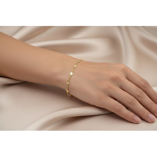 Zlatý 585/1000 náramek figaro 1237