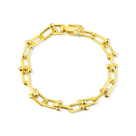 Náramek JVD SVLB0523XK6GO20 stříbrný