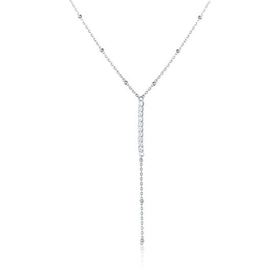 Náhrdelník JVD SVLN0536XK4BI45 stříbrný