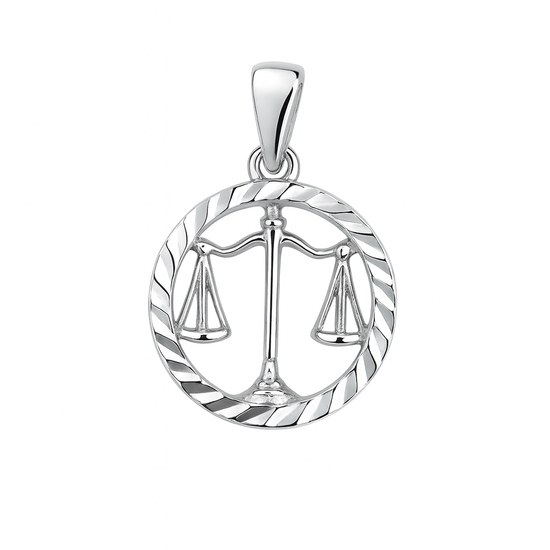 Stříbrný přívěs zvěrokruh Váhy broušený kroužek