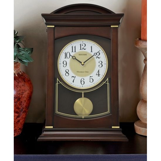 Rhythm CRJ758UR06 - špičkové stolní hodiny 46 cm vysoké se špičkovými melodiemi