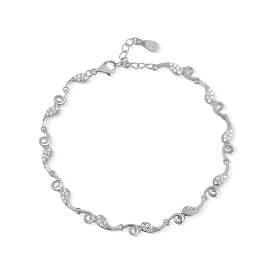 Náramek JVD SVLB0531XD5BI18 stříbrný