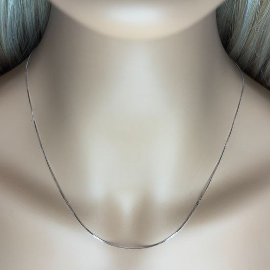 Zlatý 585/1000 řetízek z bílého zlata venecie 1379