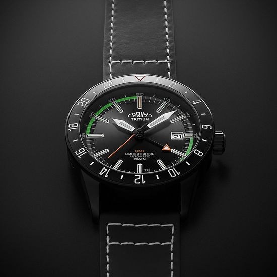 Hodinky PRIM Sport Tritium 25 - World Timer W91P.13238.B