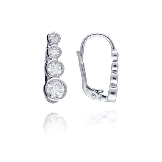 MOISS náušnice z bílého zlata