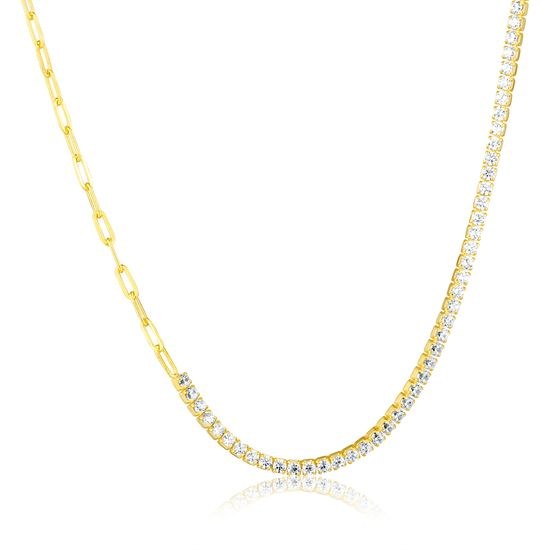 Náhrdelník JVD SVLN0686XH2GO45 stříbrný