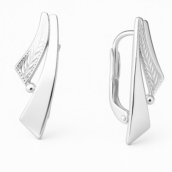 Stříbrné náušnice montáž