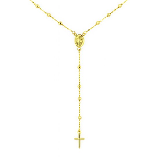 Zlatý náhrdelník s náboženskými motivy