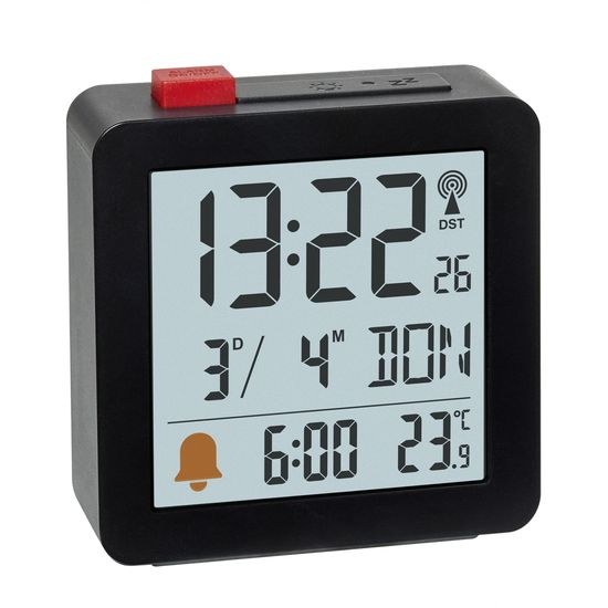 TFA 60.2566.01 - digitální DCF rádiem řízený budík