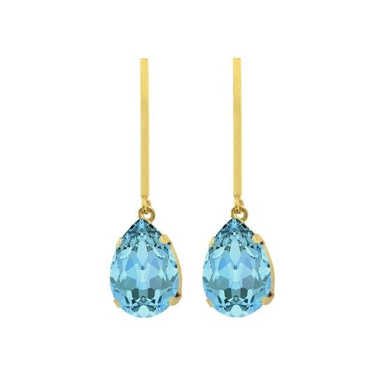 Stříbrné zlacené náušnice Victoria Cruz A3456-10DT