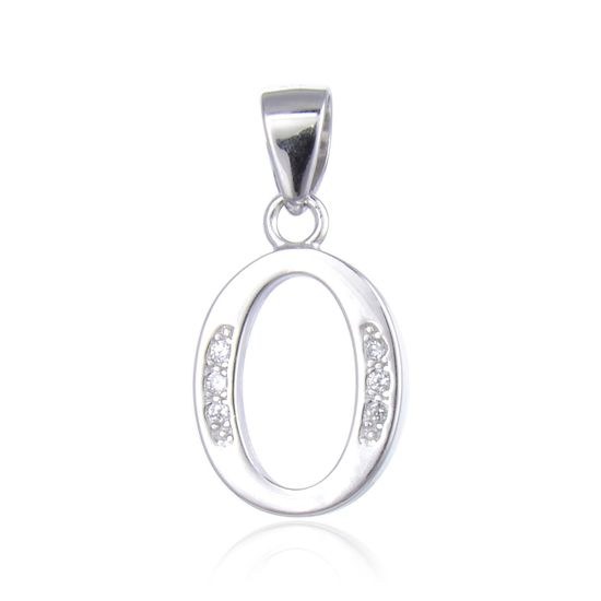 MOISS stříbrný přívěsek PÍSMENO O