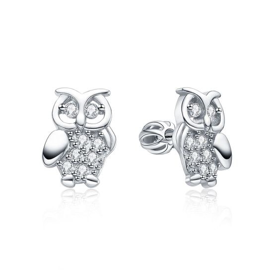 MOISS stříbrné náušnice SOVA