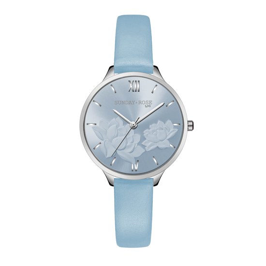 Hodinky SUNDAY ROSE Fashion Pastel Blue SUN-F18