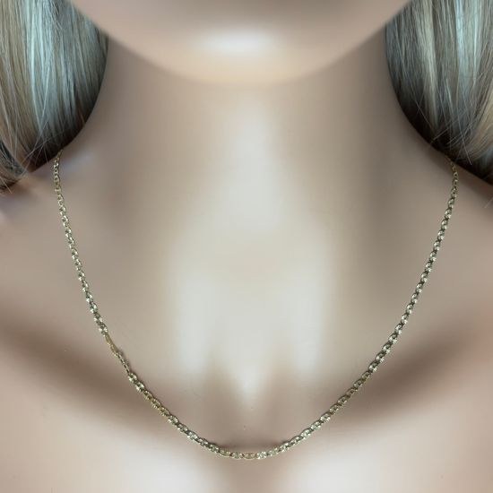 Zlatý 585/1000 řetízek "H" 1408