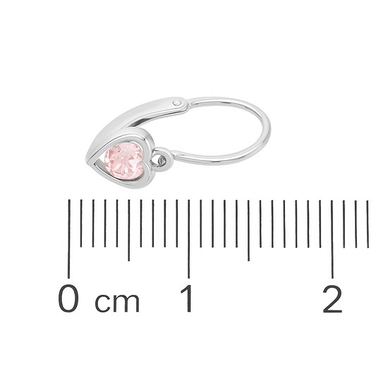 Zlaté 585/1000 dětské náušnice z bílého zlata 6015PI