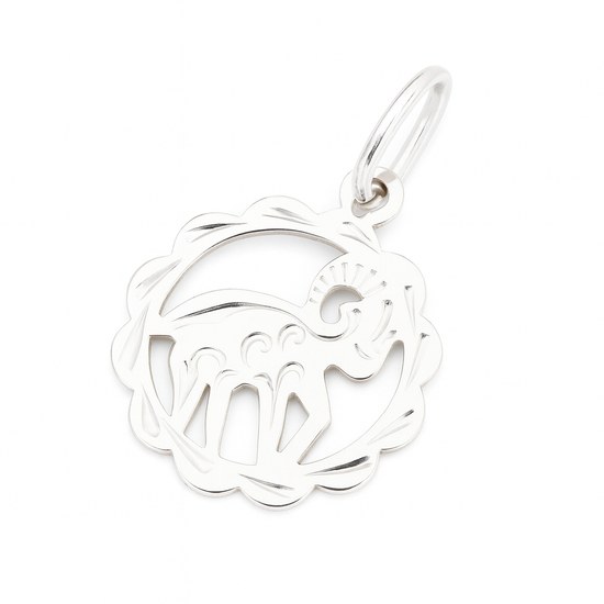 Zlatý přívěšek z bílého zlata zvěrokruh Beran