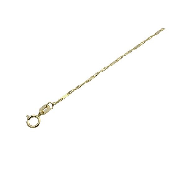 Zlatý 585/1000 náramek singapur 1128