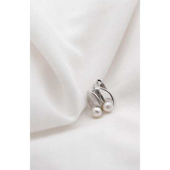 Náušnice JVD stříbrné