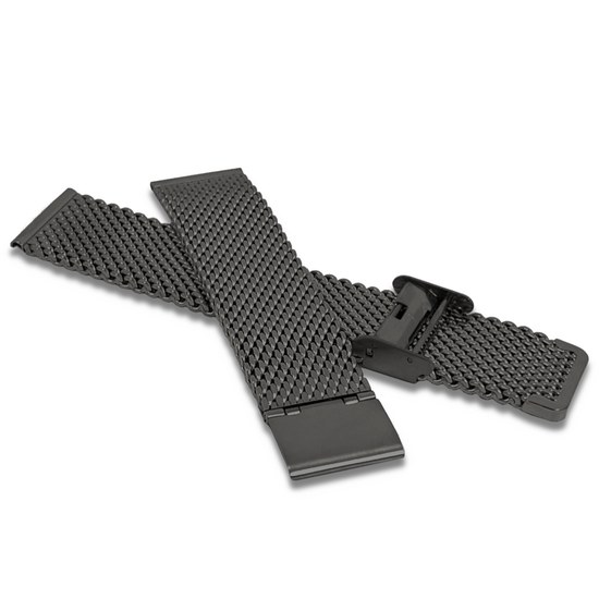 Černý kovový tah LAVVU MESH Band Gun - 20