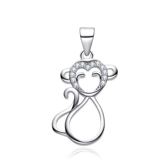 MOISS stříbrný přívěsek OPICE