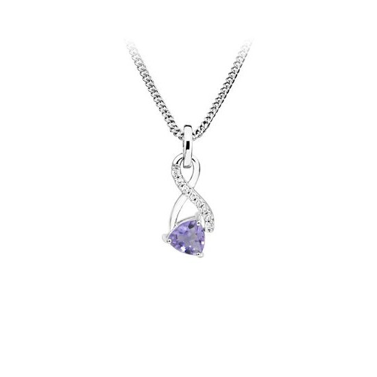 MOISS stříbrný přívěsek AMETYST