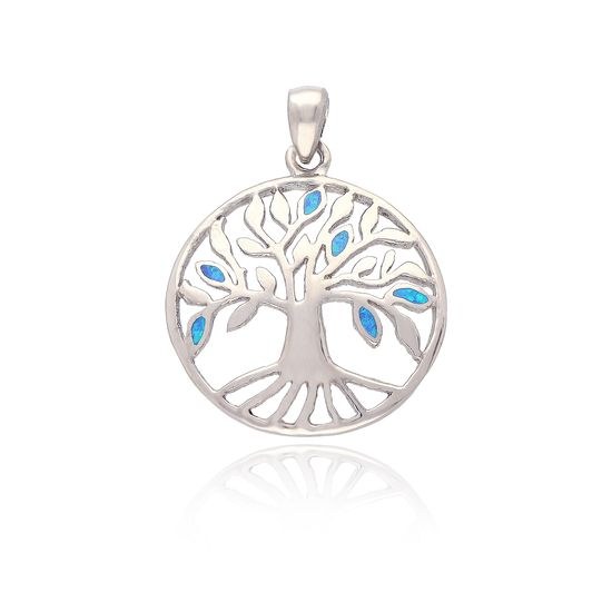 MOISS stříbrný přívěsek STROM OPÁL