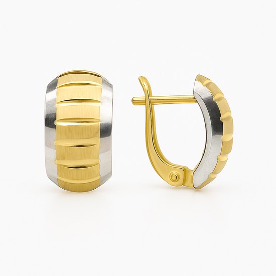 Zlaté 585/1000 náušnice francouzské zavírání