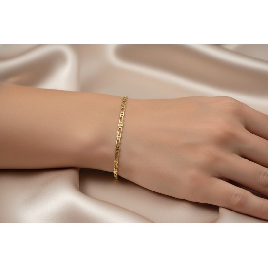 Zlatý 585/1000 náramek figaro 1032