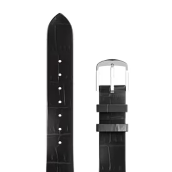 Řemínek kožený/černý croco