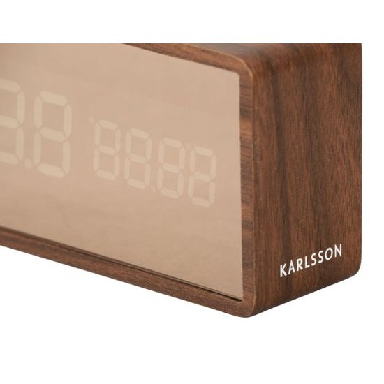 Designové LED hodiny - budík KA5878DW Karlsson 15cm