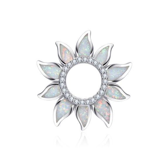 MOISS stříbrný přívěsek OPÁL SLUNCE