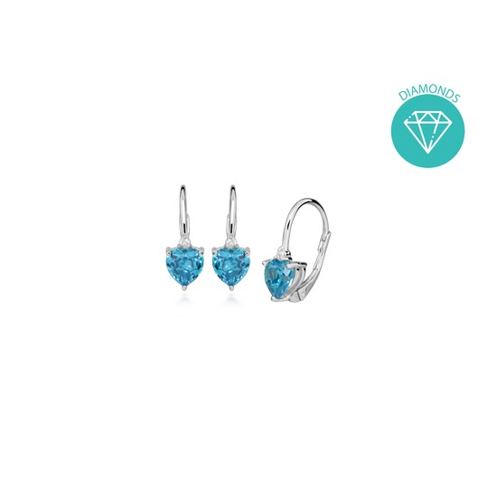 Náušnice JVD stříbrné