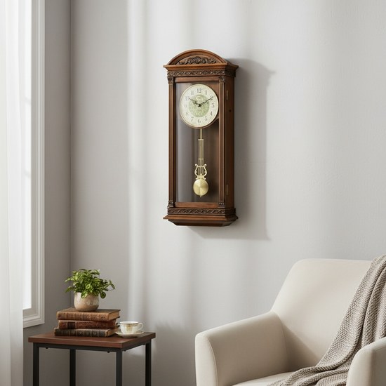 Melodické nástěnné kyvadlové hodiny Dogeni WCW006DB