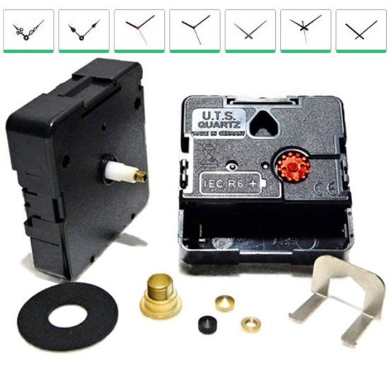 Hodinový strojek UTS - komplet s opačných chodem a vlastním výběrem ručiček