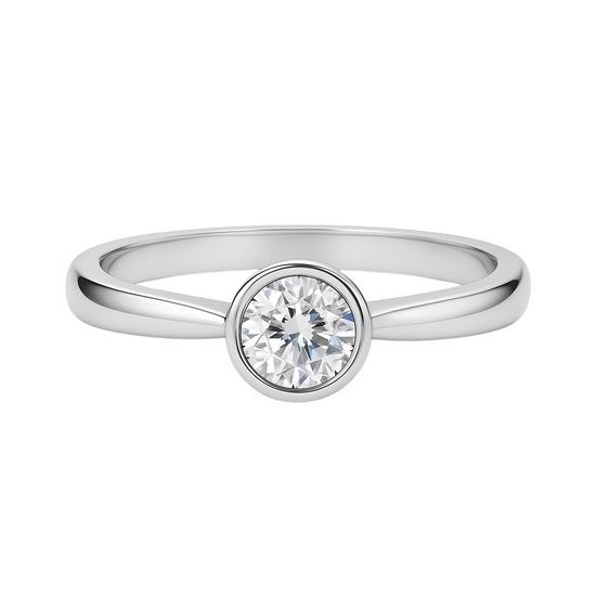 Zlatý 585/1000 prsten z bílého zlata se zirkonem 1841