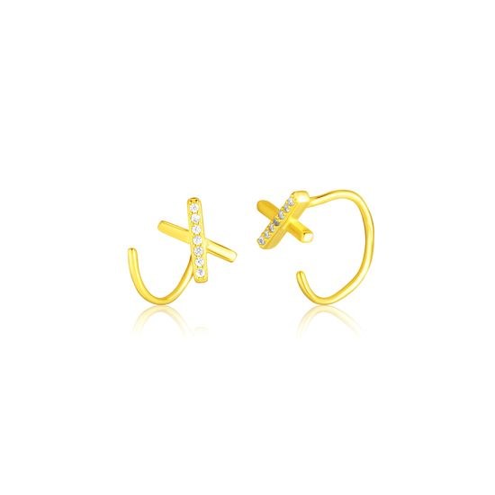 Náušnice JVD SVLE3294XF3GO00 stříbrné