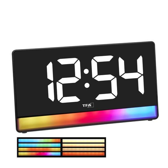 TFA 60.2051.01 - digitální budík s barevným osvětlením