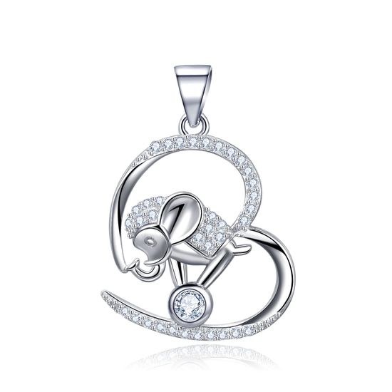 MOISS stříbrný přívěsek SRDCE