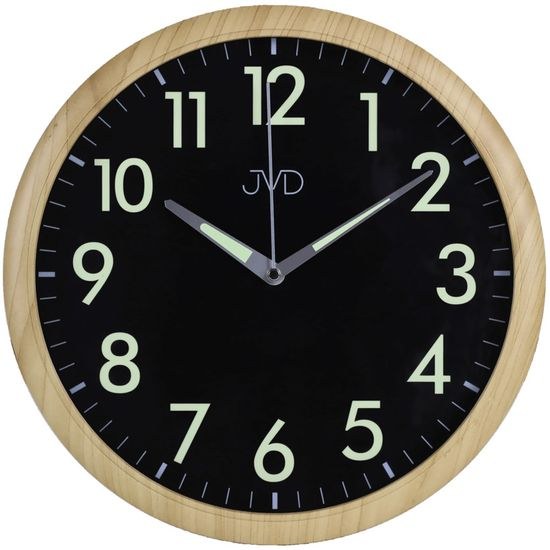 Hodiny JVD HP301.2 - Hodiny se svítícími čísly a ručičkami