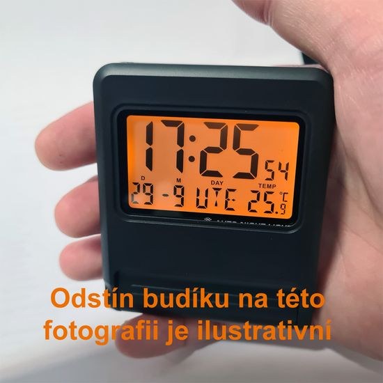 JVD RB9391.4 - Rádiem řízený budík s automatickým nočním svícením