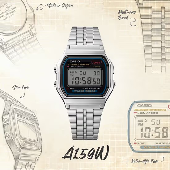 Hodinky Casio A159WE-1EF