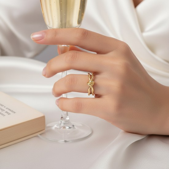 Zlatý 585/1000 prsten 10278