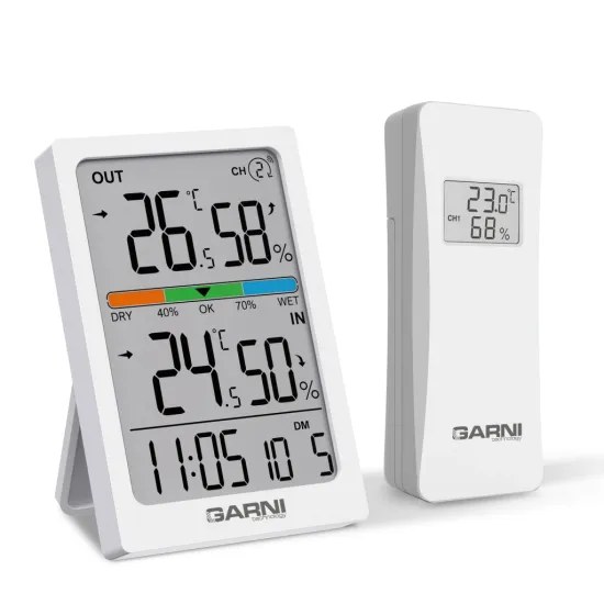 Bezdrátový digitální teploměr s vlhkoměrem GARNI 155TH