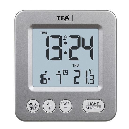 TFA 60.2567.54 - rádiem řízený digitální budík